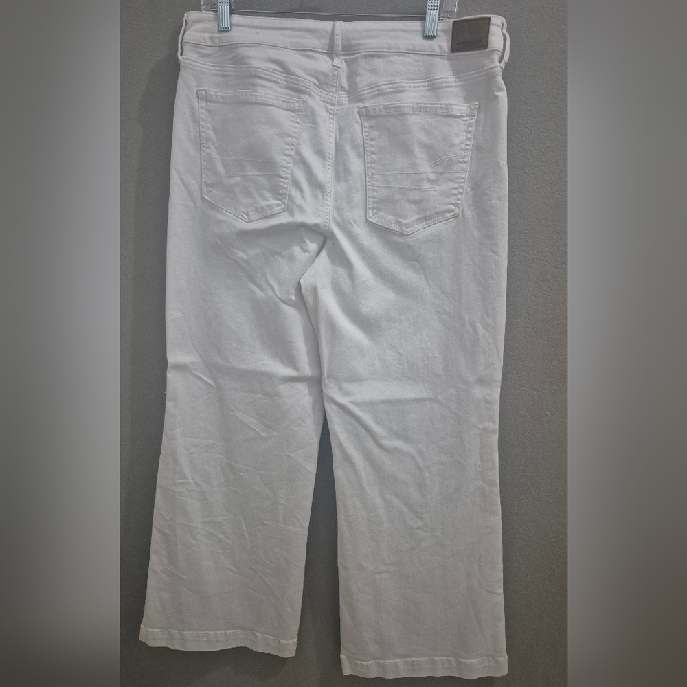American Eagle Outfitters White Wide Leg Jeans - Picture 2 of 5